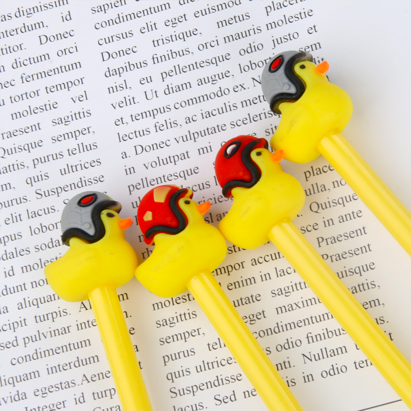Factory Direct Sales Creative New Cartoon Brave Duckling Animal Gel Pen Stylish Pen Student Studying Stationery Wholesale
