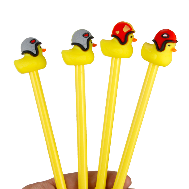Factory Direct Sales Creative New Cartoon Brave Duckling Animal Gel Pen Stylish Pen Student Studying Stationery Wholesale