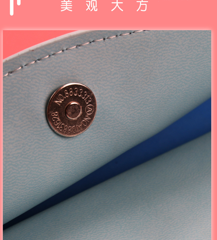 High-End Leather Student Information Bag A4 File Bag Large Capacity Stitching File Bag Business Briefcase Information Bag