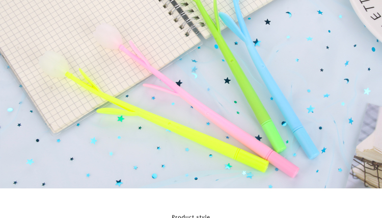 Factory Direct Sales Internet Celebrity SUNFLOWER Color-Changing Flowers Gel Pen Soft Glue Signature Pen Student Studying Stationery Wholesale Supplies