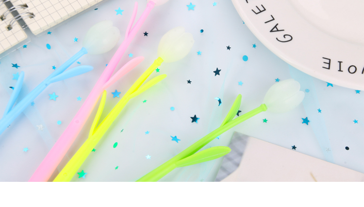 Factory Direct Sales Internet Celebrity SUNFLOWER Color-Changing Flowers Gel Pen Soft Glue Signature Pen Student Studying Stationery Wholesale Supplies