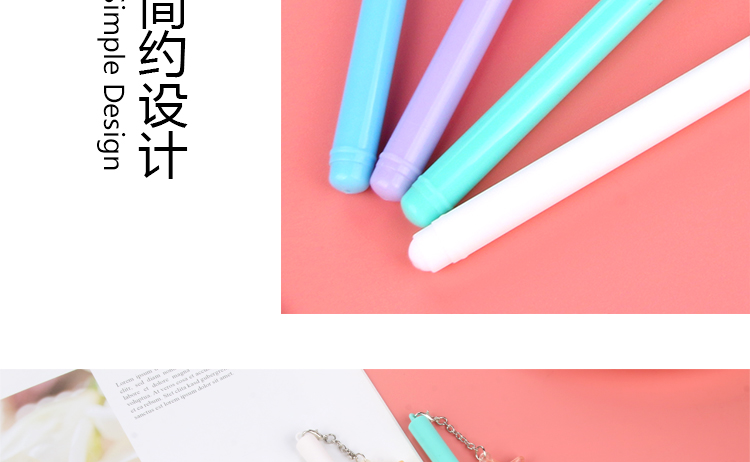 Factory Direct Sales New Cartoon Starfish Pendant Gel Pen Internet Celebrity Pendant Pendant Pendant Pen Wind Chime Black Gel Pen