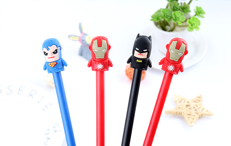 Korean Creative Cartoon Cute Marvel Heroes Gel Pen Black Gel Ink Pen Student Stationery Signature Pen Custom Logo Korean Creative Cartoon Cute Marvel Heroes Gel Pen Black Gel Ink Pen Student Stationery Signature Pen Custom Logo