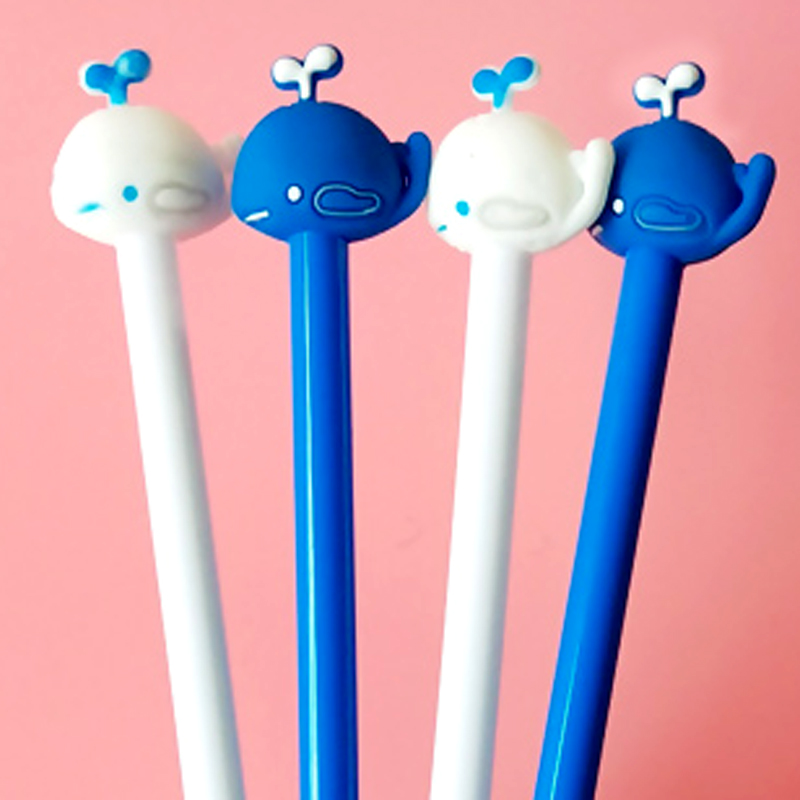 Cute Cartoon Creativity Water Spray Whale Gel Pen Creative Water-Based Paint Pen Black Signature Pen Students&#039; Supplies