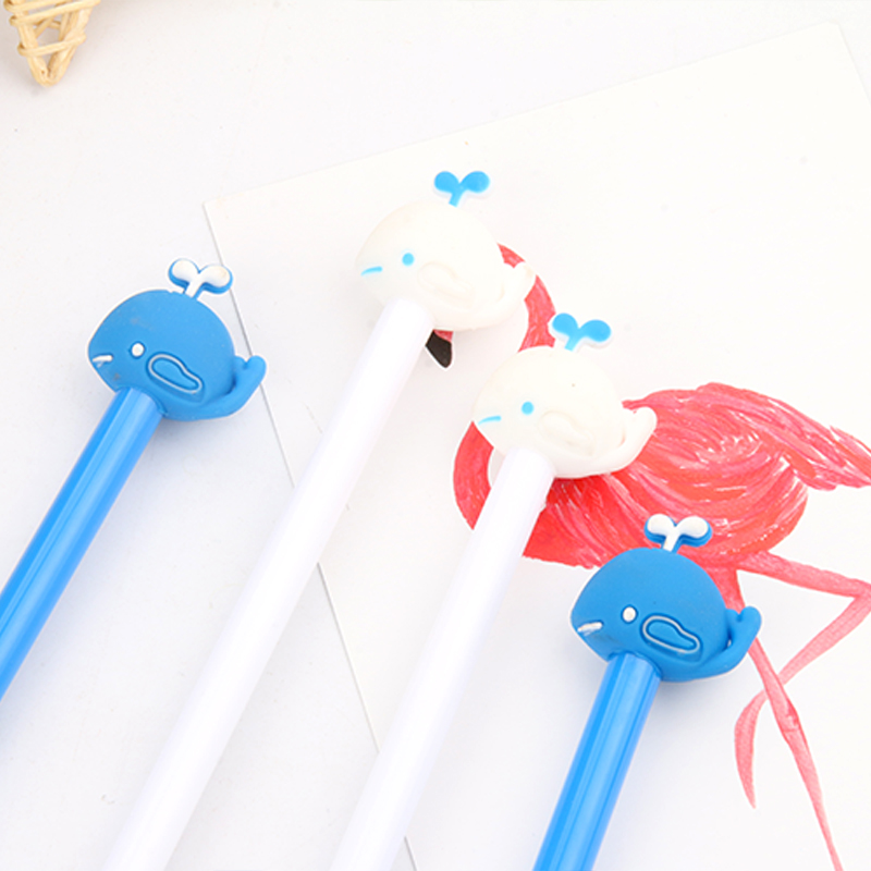 Cute Cartoon Creativity Water Spray Whale Gel Pen Creative Water-Based Paint Pen Black Signature Pen Students&#039; Supplies