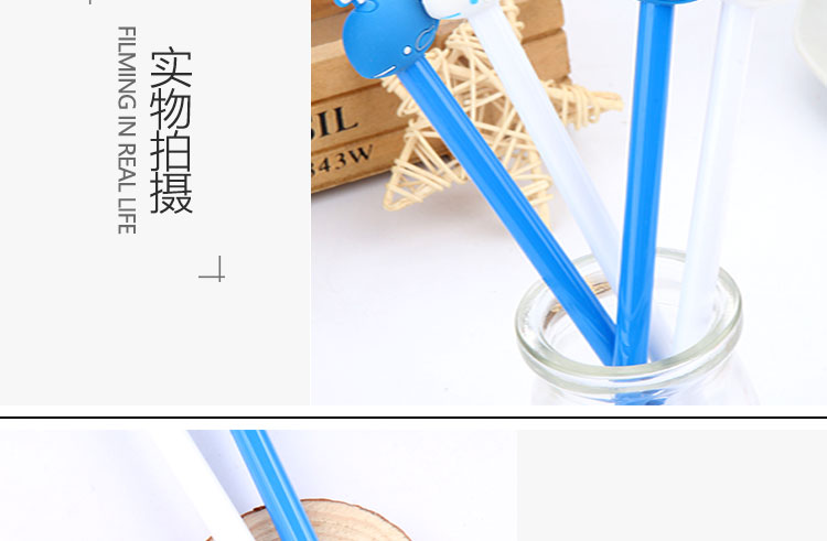 Cute Cartoon Creativity Water Spray Whale Gel Pen Creative Water-Based Paint Pen Black Signature Pen Students' Supplies