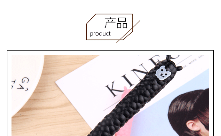 Creative Stationery Plush Sheep Pen Gel Pen Lamb Shape Pen Black Gel Ink Pen Cartoon Creative Office Sign