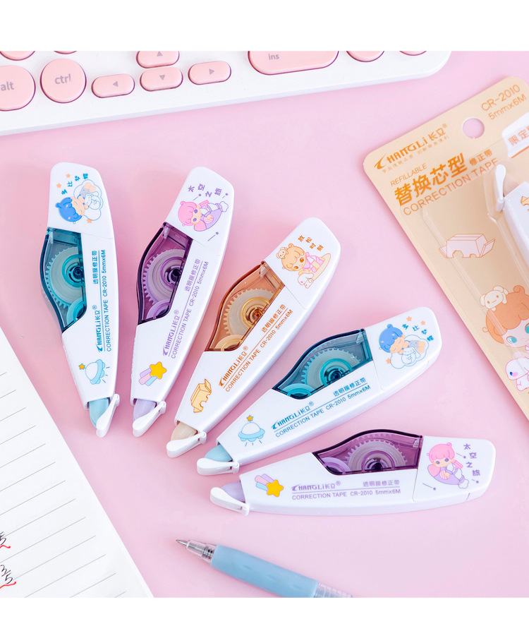 Correction Tape Replaceable Core Smoked Morandi Transparent Correction Tape Student Stationery Portable Push Type Correction Tape Correction Tape Replaceable Core Smoked Morandi Transparent Correction Tape Student Stationery Portable Push Type Correction Tape