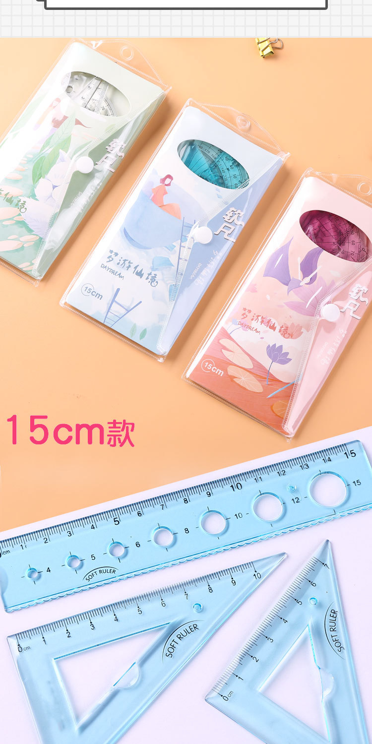 Measuring Tape Set Student Ruler Transparent Ruler Angle of Four Pupils Study Stationery Currently Available Wholesale Measuring Tape Set Student Ruler Transparent Ruler Angle of Four Pupils Study Stationery Currently Available Wholesale