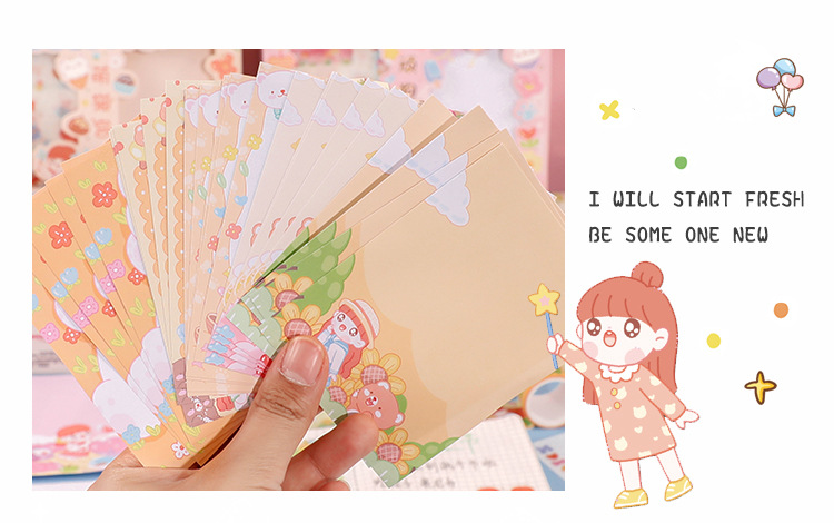 Cartoon Cute Stickers Note Set Student Children DIY Journal Tape Creative Stationery Boutique Small Gift Cartoon Cute Stickers Note Set Student Children DIY Journal Tape Creative Stationery Boutique Small Gift