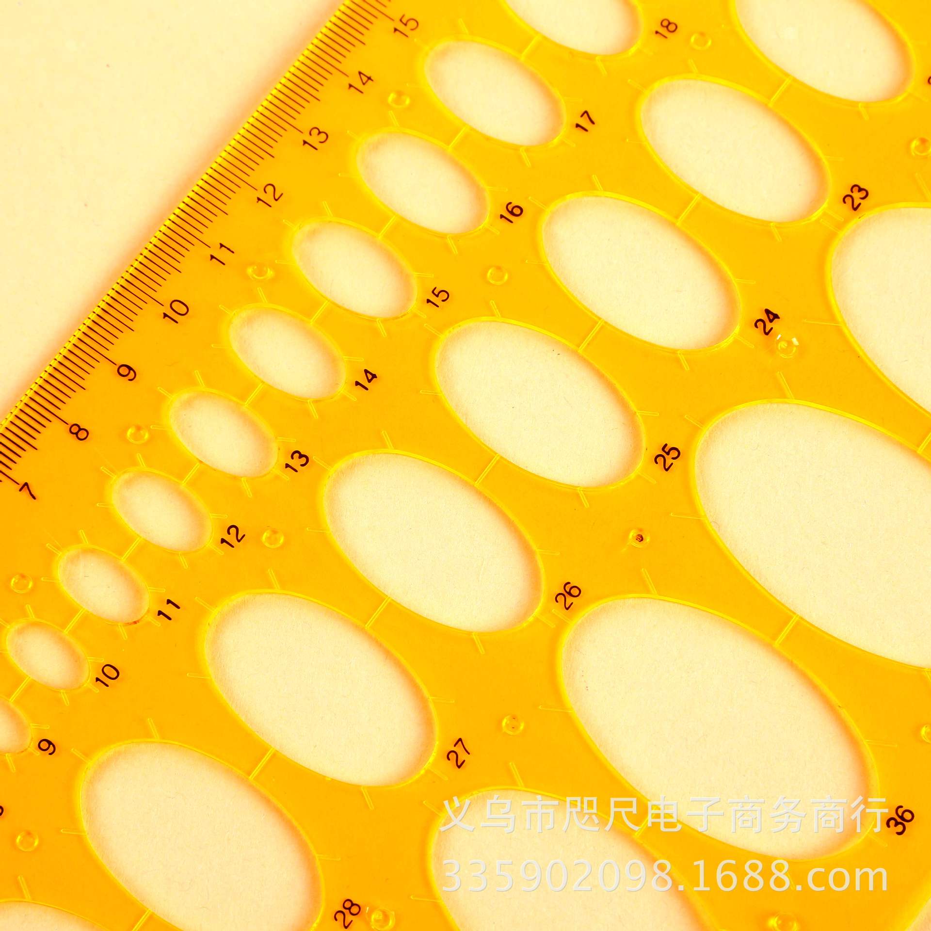 Bingbin stationery factory direct sales oval template ruler drawing template digital professional design template division plus