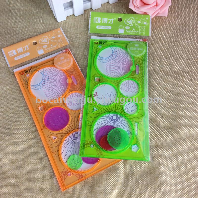 Bocai High Quality Best Selling Spirograph Factory Direct Sales 20cm Template Ruler Spirograph Bocai High Quality Best Selling Spirograph Factory Direct Sales 20cm Template Ruler Spirograph