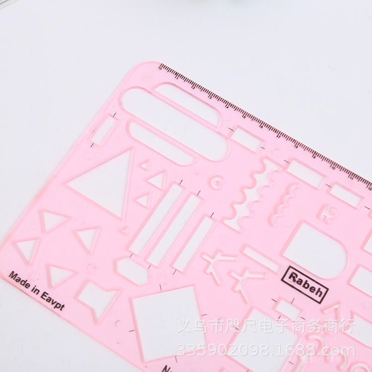 Bin Bin stationery electrical template ruler, circular template ruler, oval template ruler, plastic template ruler set Bin Bin stationery electrical template ruler, circular template ruler, oval template ruler, plastic template ruler set