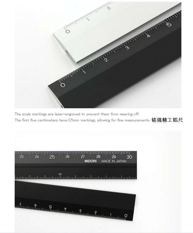 Minkstrong aluminum Aluminum Alloy ruler ruler ruler can be customized OEM industry