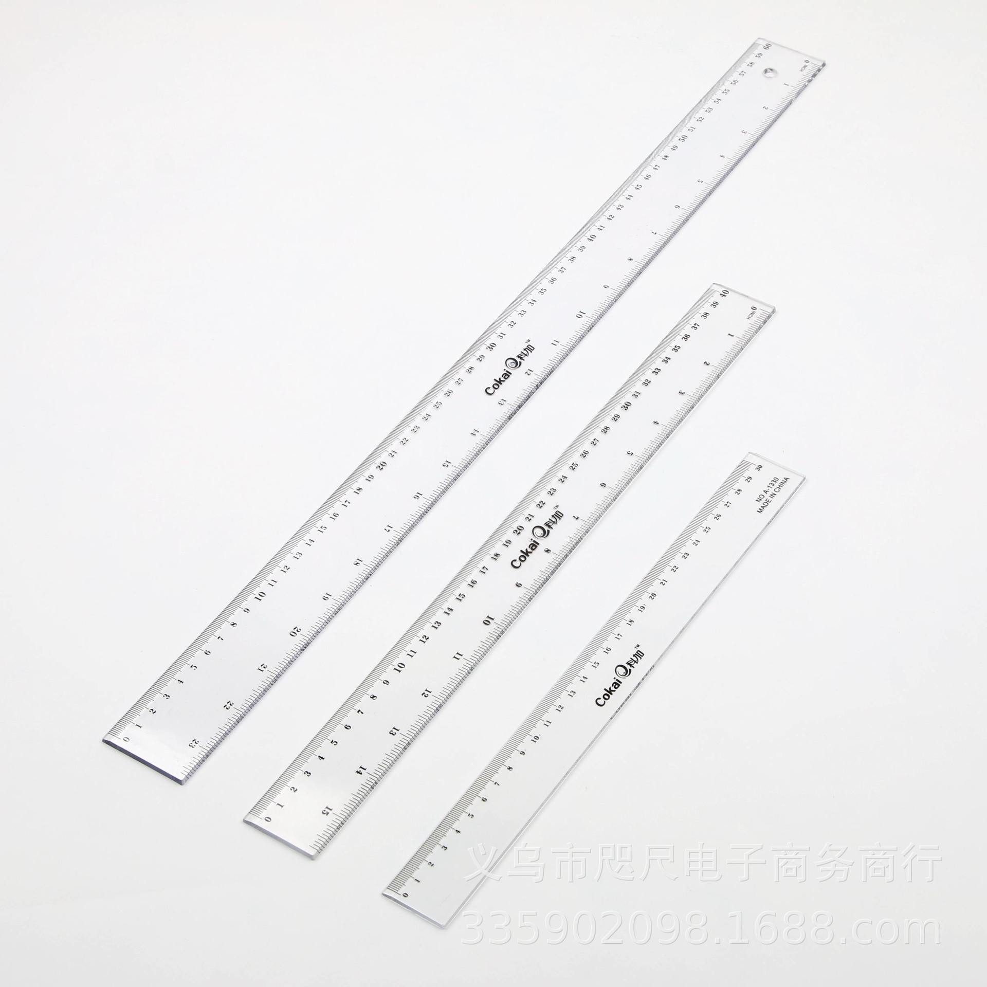 Bin Bin Bin Bin stationery new products creative 30cm ruler transparent student stationery office drawing supplies