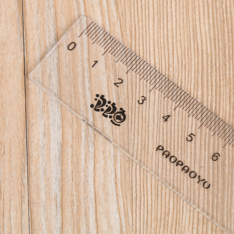 Plastic ruler drawing tool student stationery transparent stationery ruler