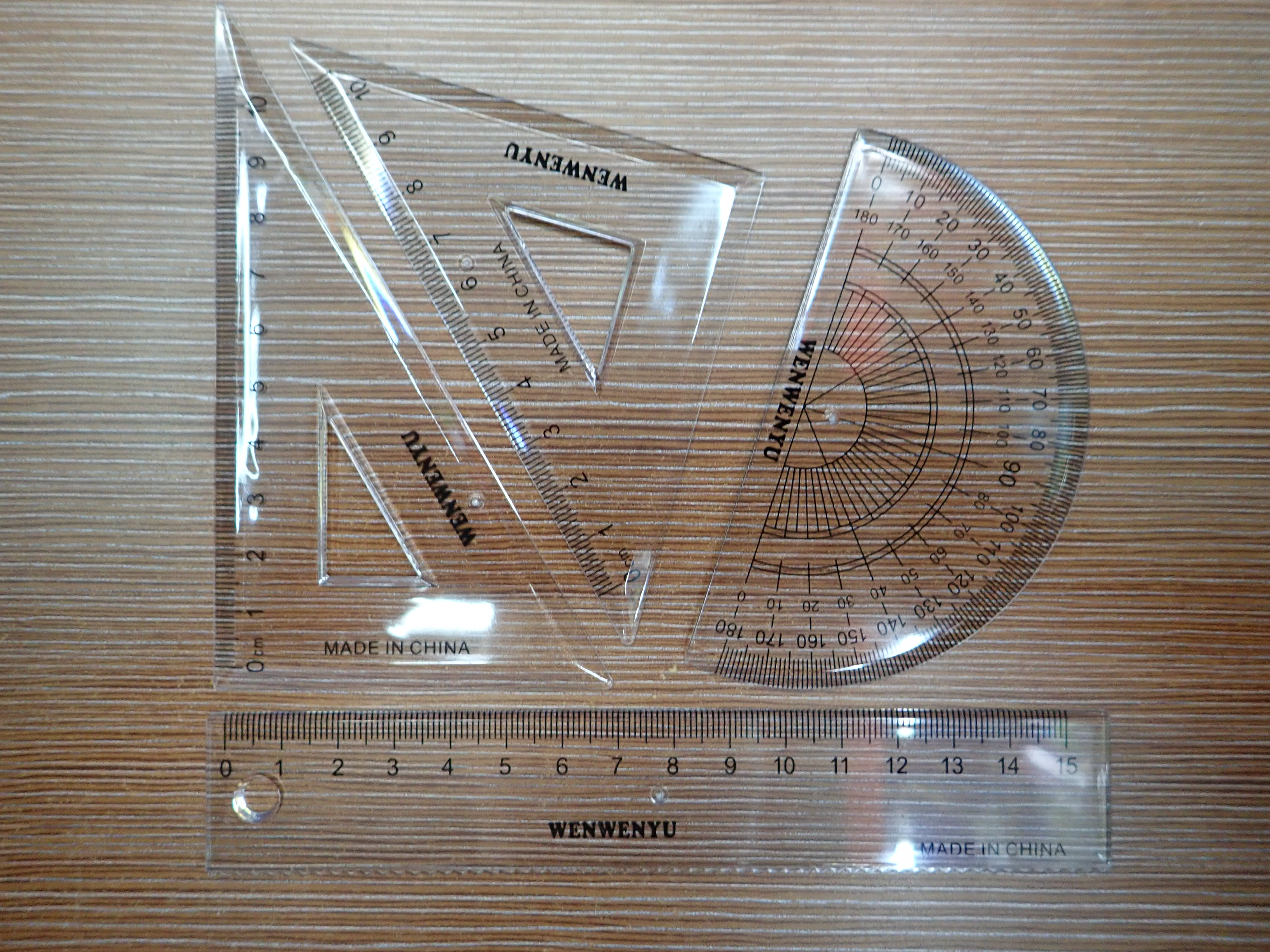 Stationery Set Ruler Set Square Protractor Rulers Set