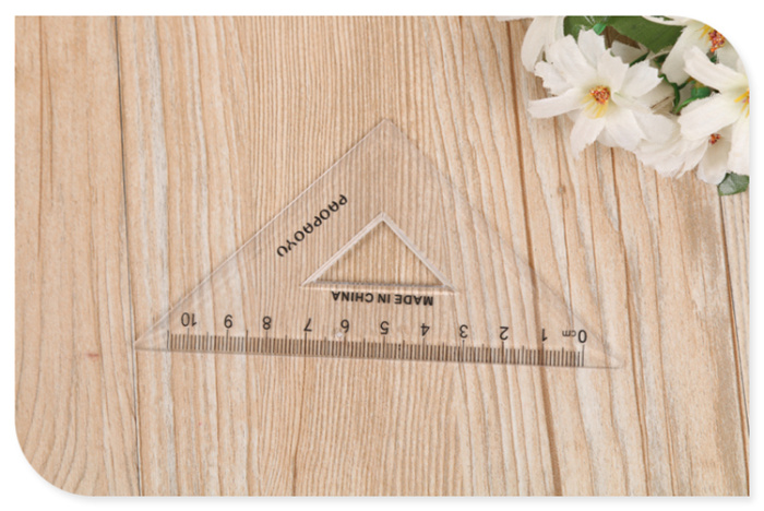 Student stationery plastic ruler triangle ruler set student stationery