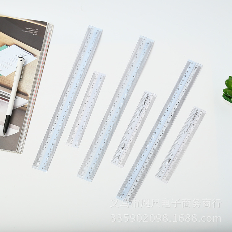 Transparent plastic ruler 30cm organic plastic ruler 30cm plastic ruler 30cm