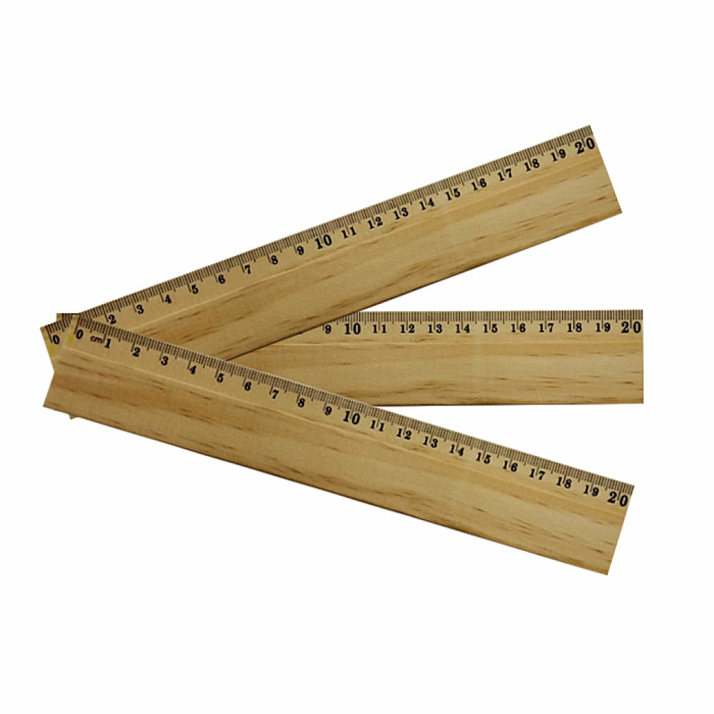 A ruler stationery   SM2034DX log single bevel wooden ruler 20CM
