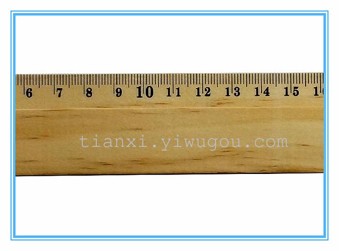 A ruler stationery   SM2034DX log single bevel wooden ruler 20CM