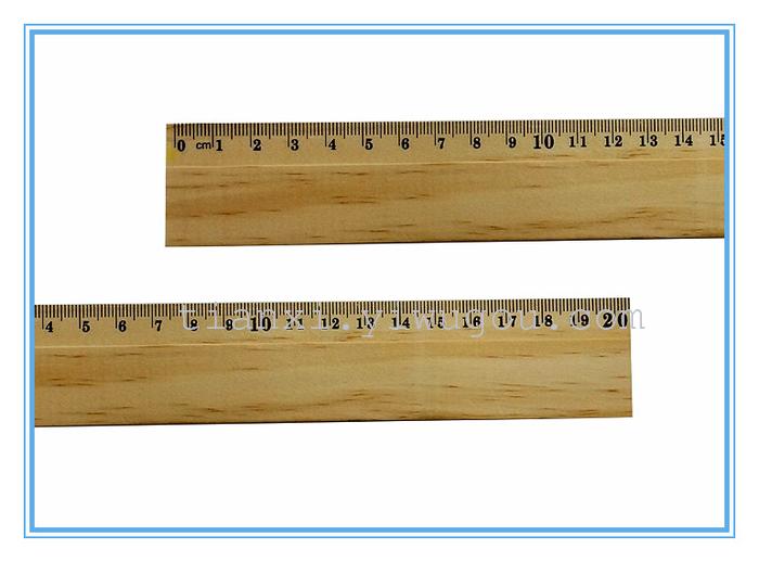 A ruler stationery   SM2034DX log single bevel wooden ruler 20CM