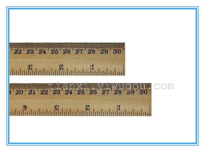 stationery   ruler set SM3026B log 2.6 feet white wooden ruler