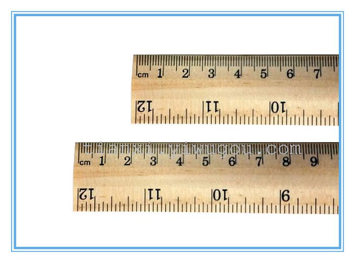 stationery   ruler set SM3026B log 2.6 feet white wooden ruler