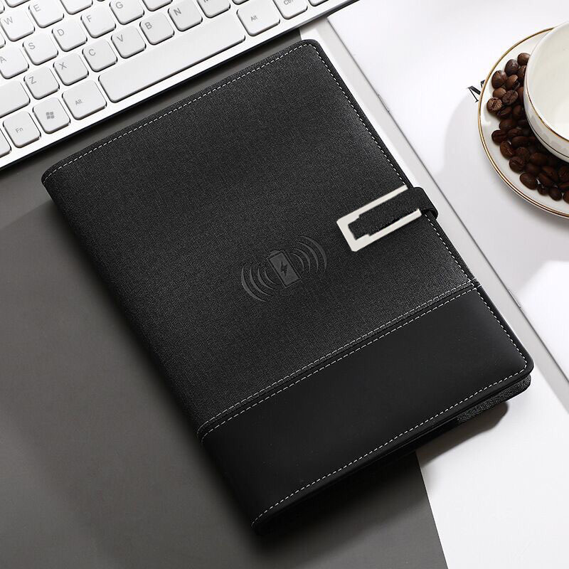 Multifunctional Notebook Mobile Power Charging Notepad with U Disk Business Bank Gift Set Printable Logo