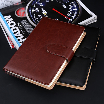 Business Notebook A5 Notebook Simple Soft Leather Notepad Student Diary Book Company Logo Gift Set