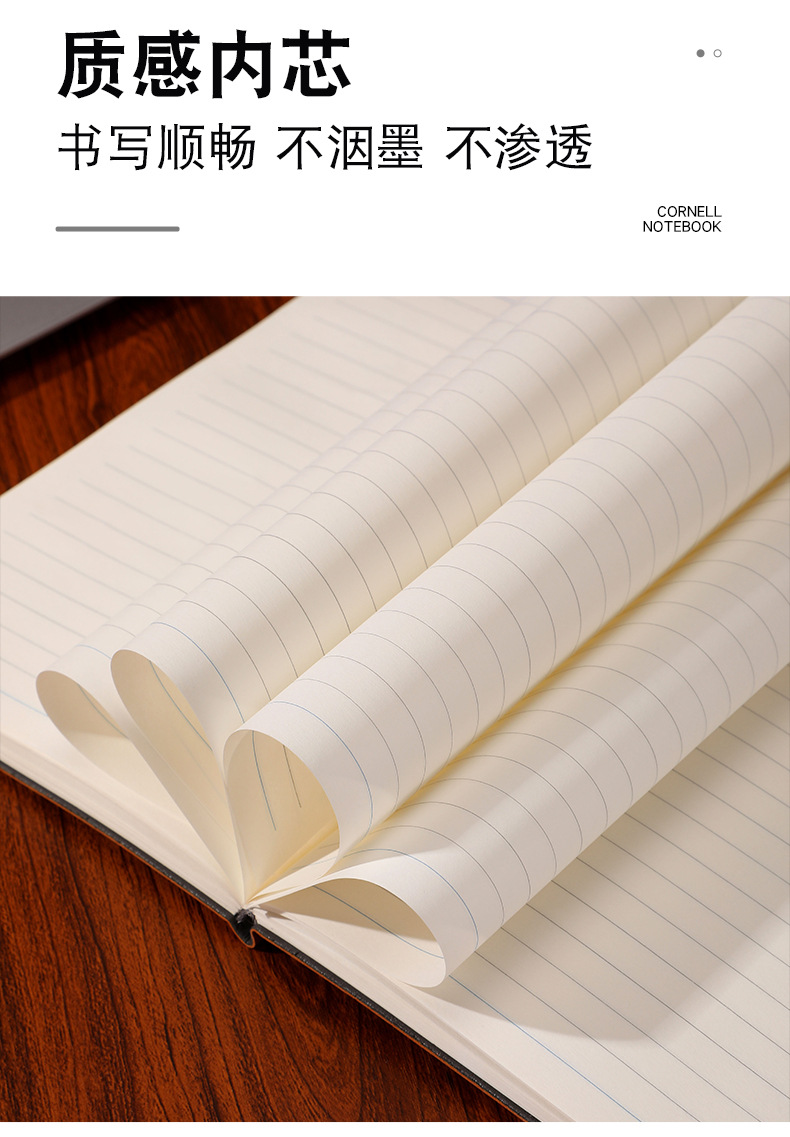 Business Notebook A5 Notebook Simple Soft Leather Notepad Student Diary Book Company Logo Gift Set