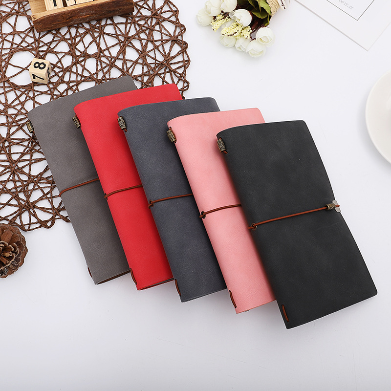 Student Retro Notebook Wholesale Cowhide Rope Diary Yangba Loose-Leaf Journal Book Customizable Logo