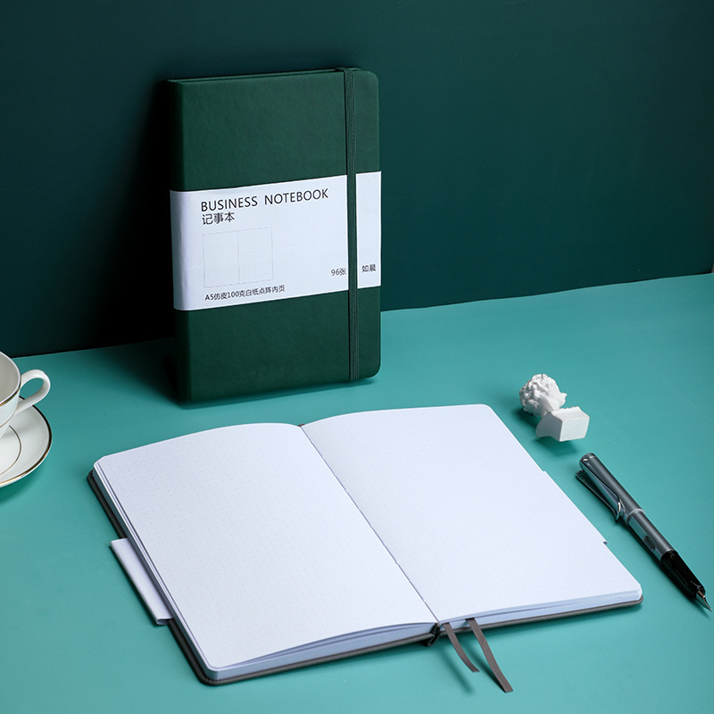 Manufacturer Notebook Custom Notebook Custom Logo Strap Business Notebook Elastic Band Faux Leather Notepad Set