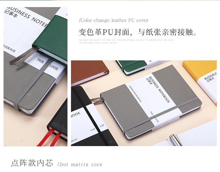 Manufacturer Notebook Custom Notebook Custom Logo Strap Business Notebook Elastic Band Faux Leather Notepad Set