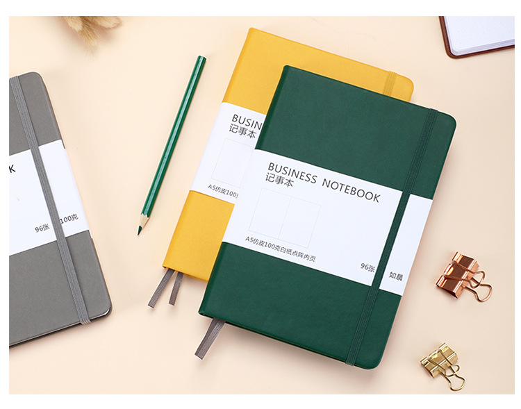 Manufacturer Notebook Custom Notebook Custom Logo Strap Business Notebook Elastic Band Faux Leather Notepad Set