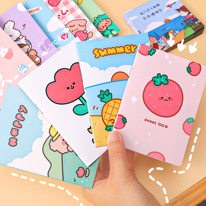 Korean Stationery Small Notebook Cartoon Notepad Soft Copy Kindergarten Pupil Prize Small Gift Gift