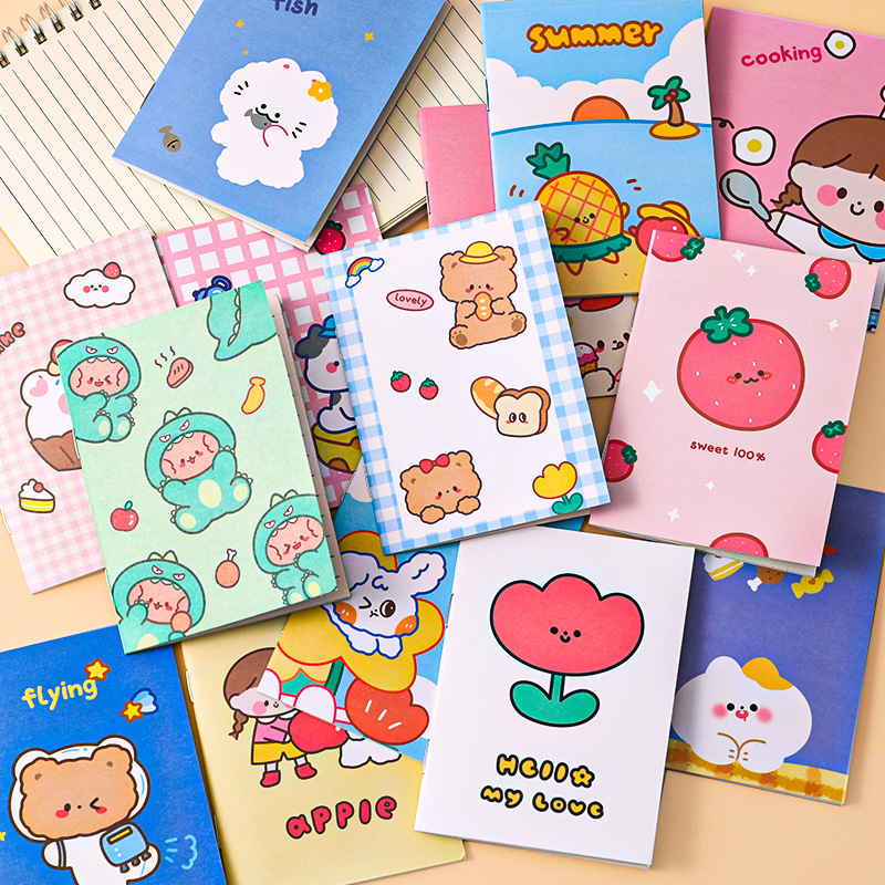 Korean Stationery Small Notebook Cartoon Notepad Soft Copy Kindergarten Pupil Prize Small Gift Gift
