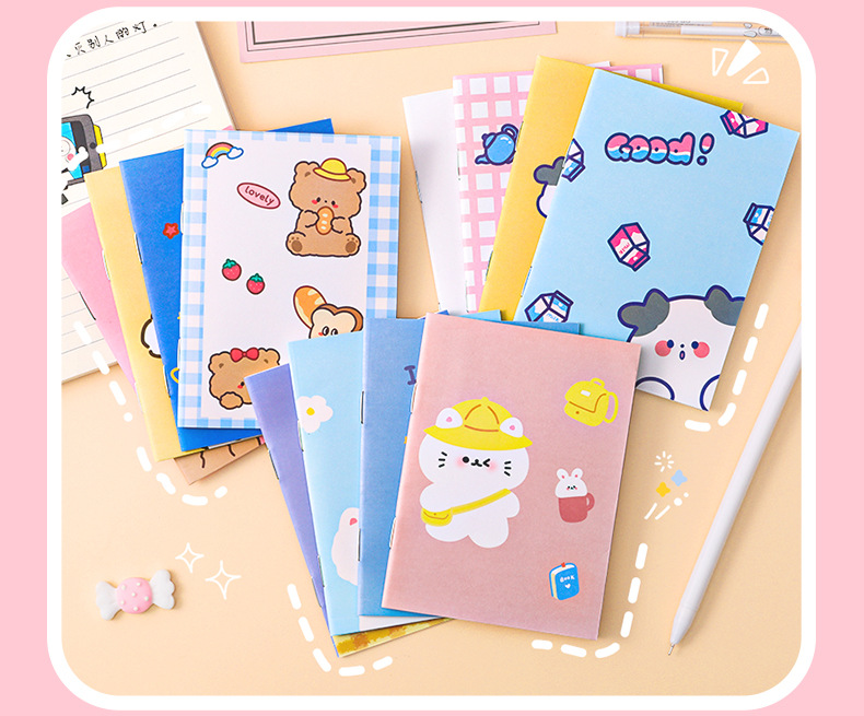 Korean Stationery Small Notebook Cartoon Notepad Soft Copy Kindergarten Pupil Prize Small Gift Gift