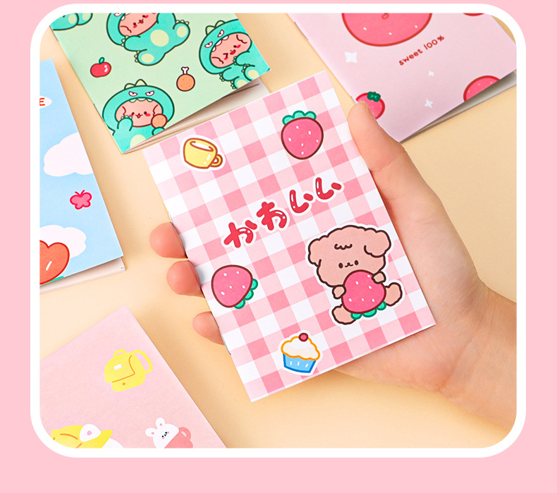 Korean Stationery Small Notebook Cartoon Notepad Soft Copy Kindergarten Pupil Prize Small Gift Gift