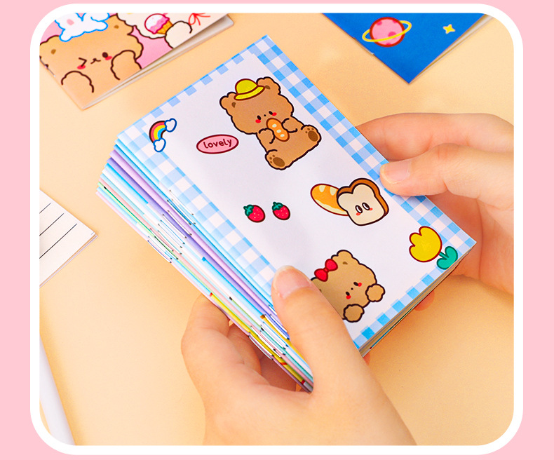 Korean Stationery Small Notebook Cartoon Notepad Soft Copy Kindergarten Pupil Prize Small Gift Gift
