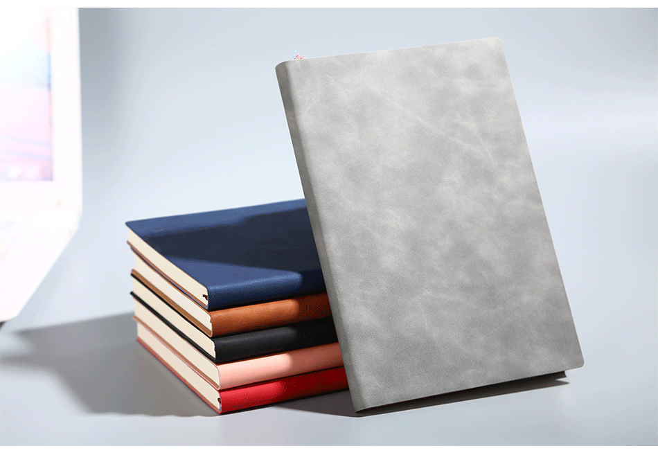 A5 Sheepskin Notebook Printable Logo Student Stationery Journal Book Set Conference Business Notebook Wholesale