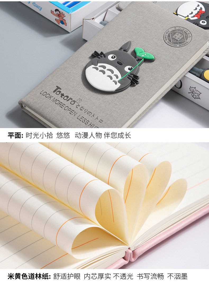 Cartoon Journal Book Set Notebook Cute Decompression Book Student Prize Creative Notepad Opening Season Gift