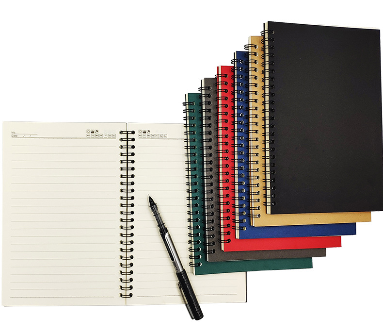 A5 Coil Notebook Customized Logo Kraft Paper Spiral Notepad Customized School Advertising Brochure Exercise Book A5 Coil Notebook Customized Logo Kraft Paper Spiral Notepad Customized School Advertising Brochure Exercise Book