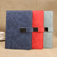 Work Meeting Business Notepad Gift Box Student Journal Diary Retro A5 Magnetic Snap Business Notebook Logo