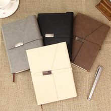 Work Meeting Business Notepad Gift Box Student Journal Diary Retro A5 Magnetic Snap Business Notebook Logo