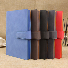 Work Meeting Business Notepad Gift Box Student Journal Diary Retro A5 Magnetic Snap Business Notebook Logo