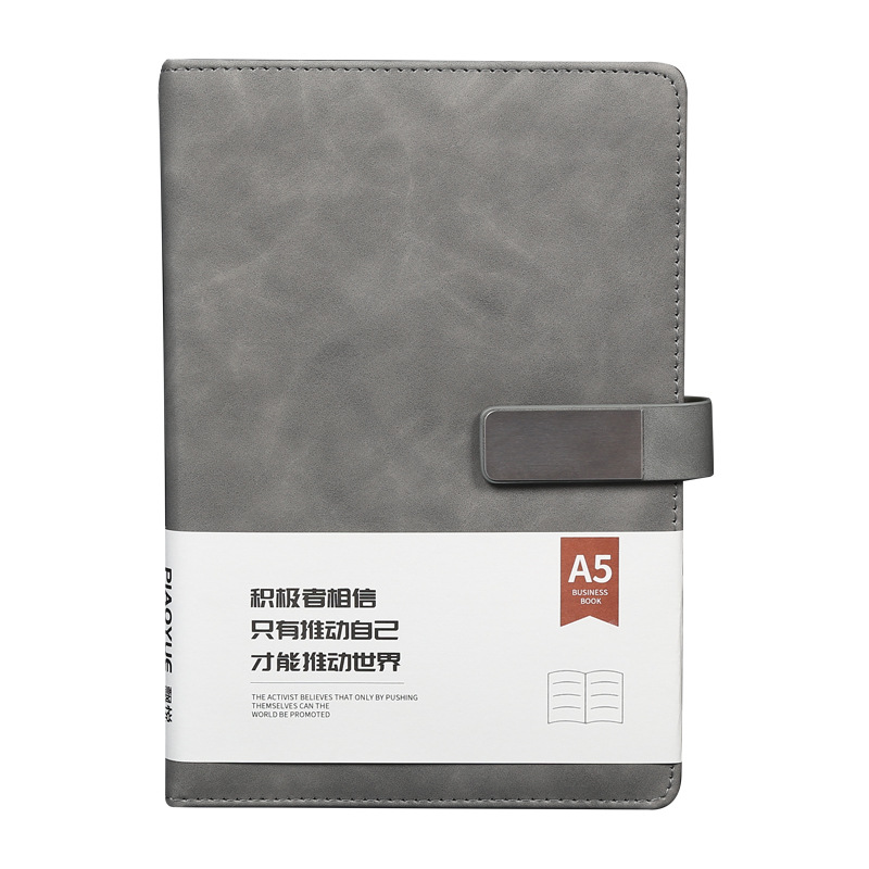 A5 Business Notebook Book Simple Fashion Business PU Leather Office Meeting Student Gift Stationery Notebook