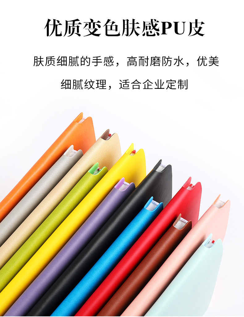 Office Stationery A5 Business Soft Leather Notebook Custom Printable Logo Creative Imitation Leather Diary Notebook Custom