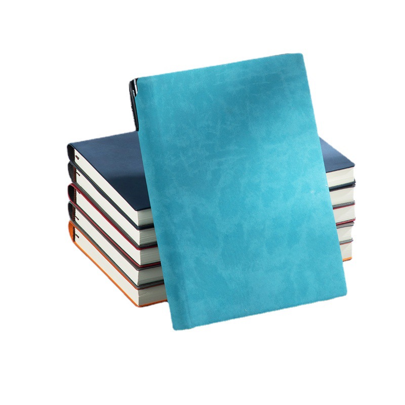 Side Penholder Notebook Custom Logo Thickened Sheepskin Notebook A5/A6 Simple Business Diary
