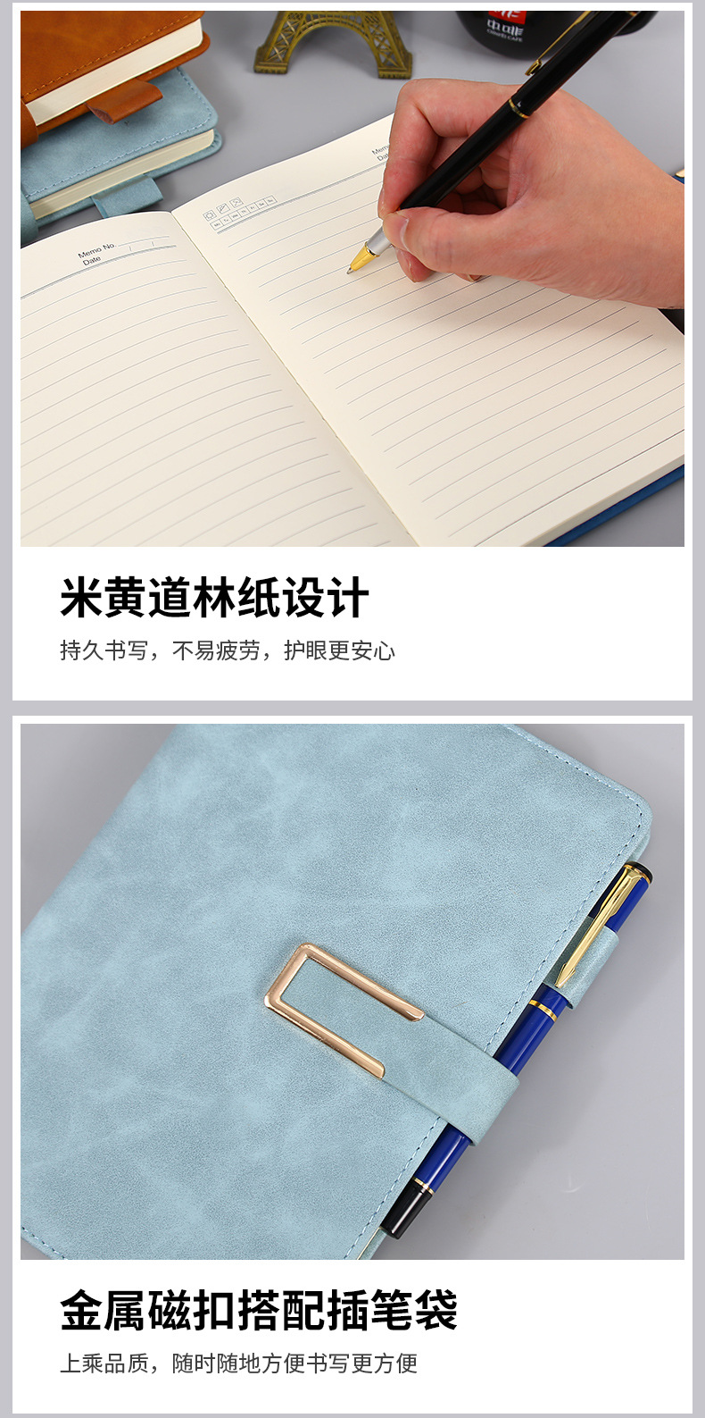 A5 Notebook Pack B5 Leather Surface Notepad Printable Logo Buckle Meeting Notebook Student Gift Diary A5 Notebook Pack B5 Leather Surface Notepad Printable Logo Buckle Meeting Notebook Student Gift Diary